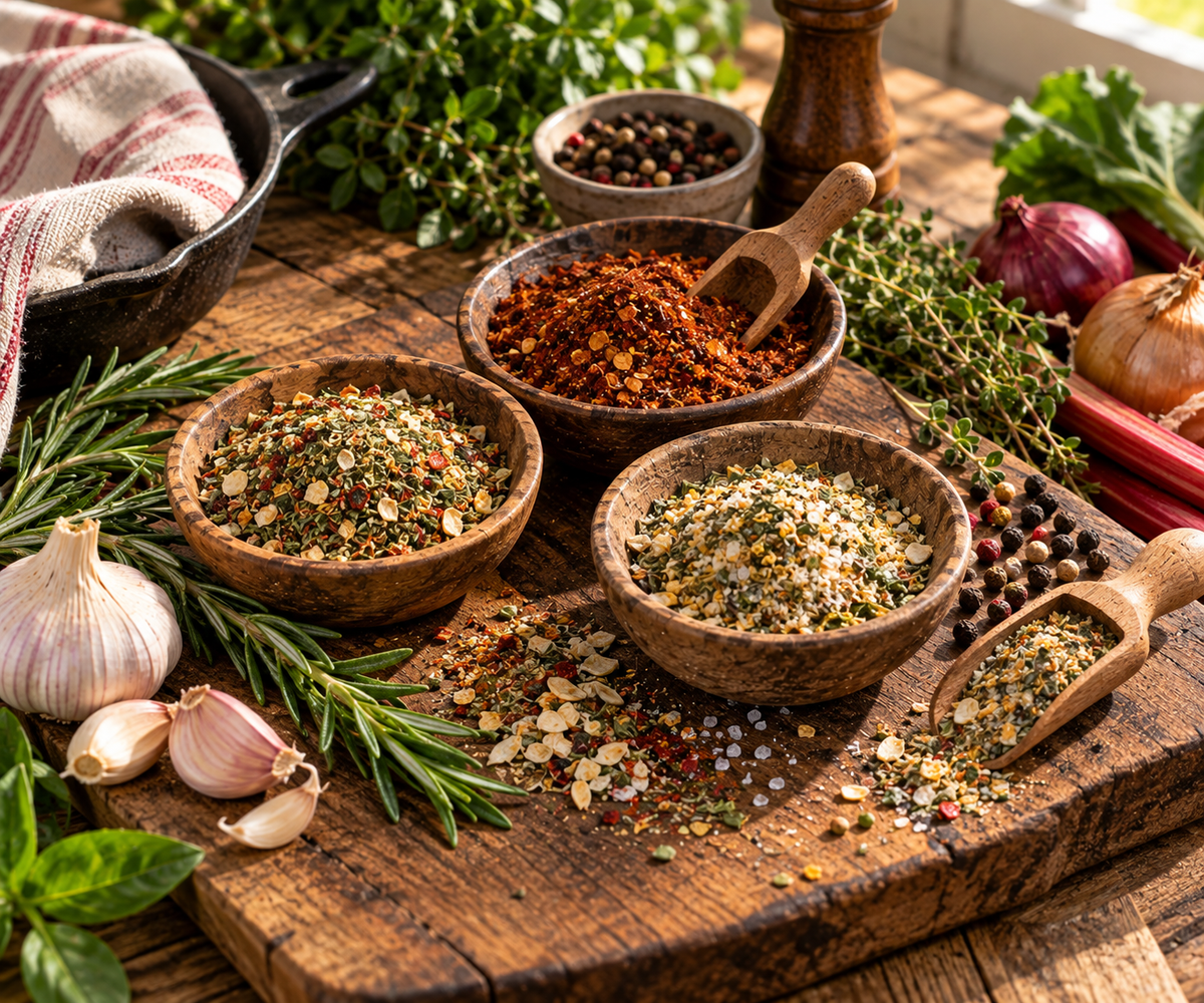 Ruby Roots Farm spice blends - rustic seasonings and herbs
