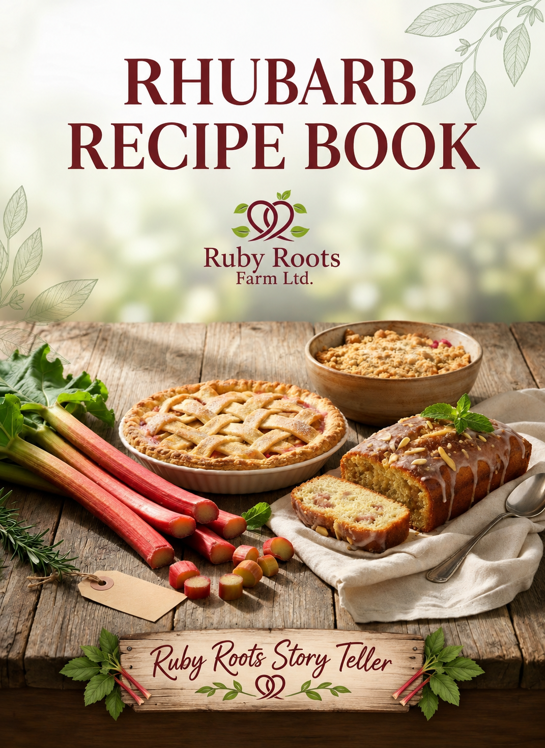 Rhubarb Recipe Book by Ruby Roots Story Teller