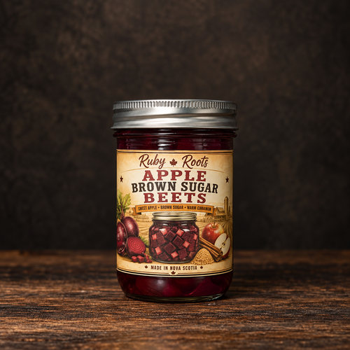 Ruby Roots Apple Brown Sugar Beets 250 mL jar