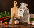 Ruby Roots Rhubarb Chutney Board & Spreader Gift Set